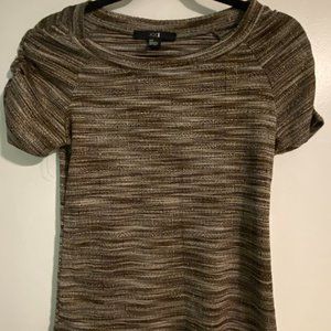 Brown Top with Gold Metallic Embroidery (S/P)